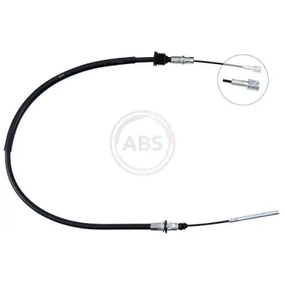 Cable de accionamiento, freno de estacionamiento A.B.S. K17589 Garantía De Devolución De Dinero
